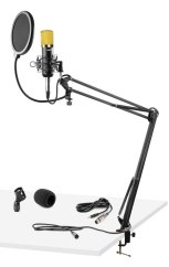 Vonyx CMS400B Studio Set kondenzátorového mikrofonu se stojanem a pop filtrem