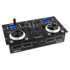 Vonyx CDJ500 Amplified Double Player CD/MP3/USB/BT