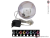 Sněhové LED koule, 15 cm, červená, 1 ks