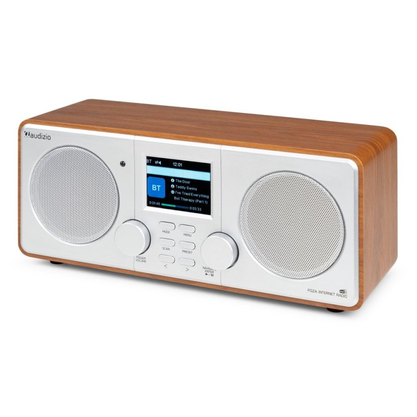 Audizio Foza Wi-Fi internet radio s DAB+, silver