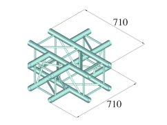 Alutruss QUADLOCK S6082C-41 4-Way Cross Piece