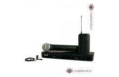 Shure BLX1288E/CVL — combo set: ruční PG58 + klopový CVL
