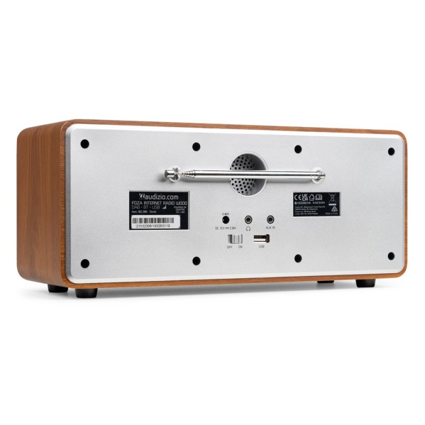 Audizio Foza Wi-Fi internet radio s DAB+, silver