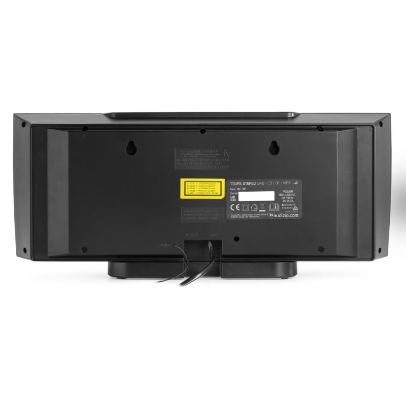 Audizio Tours Stereo HiFi System DAB+, Barva černá