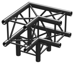 BeamZ Professional P30-C30 Truss 3 way corner 90' 0,5 BLK