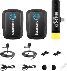 SARAMONIC Blink 500 B4 (TX+TX+RX Di) - dvoukanálový bezdrátový mikrofon pro Apple