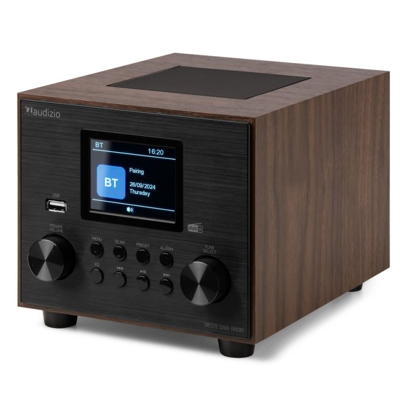 Audizio Vieste DAB+ Radio with subwoofer wood