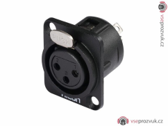 Hicon XLR mounting plug 3pin HI-X3DF-G