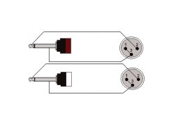 ProCab CLA708/3 - 2x XLR M - 2x Jack 6.3 - 3m