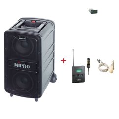 MIPRO MA-828 PLUS + MU-53LS – klopová kardioidní sada, tělová