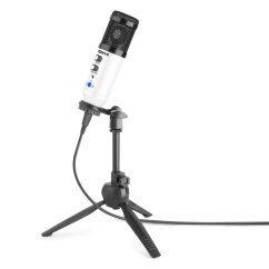 Vonyx CM320W Studiový USB mikrofon s echem, barva bílá