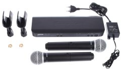 Shure BLX288E/B58 — duální set: 2× ruční mikrofon B58