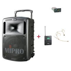 MIPRO MA-808 + MU-506HS – náhlavní pevnější kardioidní sada, tělová