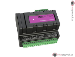 Visual Productions DIN-Rail DMX Splitter, RDM, Terminal