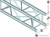 Quadlock QL-ET34-710 4-way cross beam