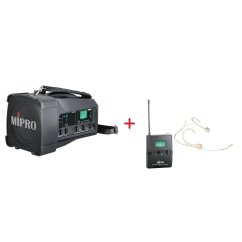 MIPRO MA-100 + MU-55HNS – náhlavní všesměrová sada, tělová
