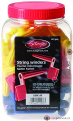 Stagg GSW-40, barevné kličky k navíjení strun (40ks)