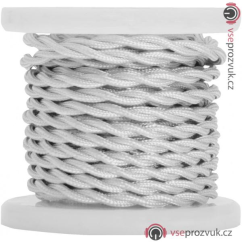 Lyyt B2WWh-5, retro napájecí kabel, 5m, bílý