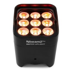 BeamZ Professional BBP59 Battery Uplight Par 9x 12W IP65
