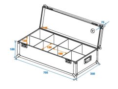 Transportní case pro 8x AKKU UP-4