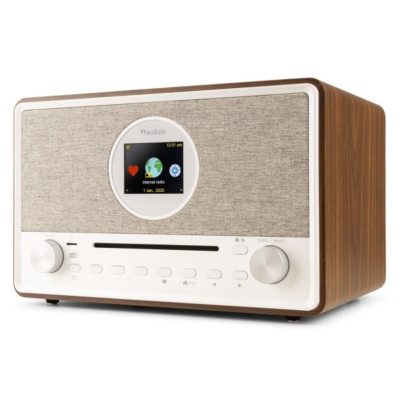 Audizio Internetové rádio Lucca s DAB+ a CD přehrávačem, Barva Wood