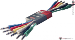 Stagg SPC060 E, kabely propojovací 6X JACK/JACK, 0,6m