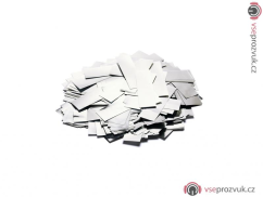 Tcm Fx metalické obdélníkové konfety 55x18mm, stříbrné, 1kg