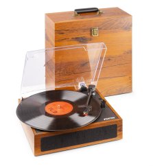 Fenton RP170L Gramofon s pouzdrem na desky, světlé dřevo