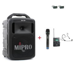 MIPRO MA-708 + ACT-32H + MU-53HN – ruční a náhlavní sada, černá