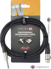Stagg NMC3XPR, kabel XLR/JACK, 3m