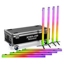 BeamZ Zeus Tube Bar Set 8ks v přepravním kufru