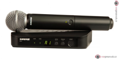 SHURE BLX24E/SM58 H8E 518 - 542 MHz - bezdrátový mikrofon do ruky