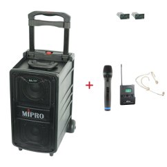 MIPRO MA-727 + ACT-32H + MU-53HNS – ruční a náhlavní sada, tělová
