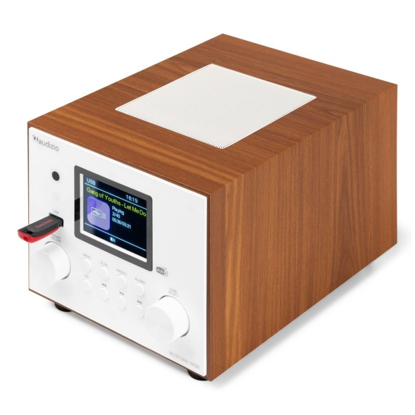 Audizio Vieste DAB+ Radio with subwoofer white