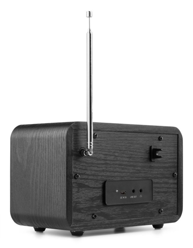 Audizio Milan přenosné rádio FM/DAB+ s baterií, černé