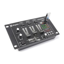 Skytec STM-3020 — 4kanálový DJ mixpult (USB MP3 přehrávač, 2 mikrofonní vstupy)