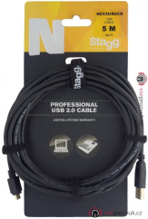 Stagg NCC5UAUCA, kabel USB 2.0 USB/mikro USB, 5m