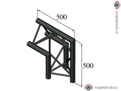 Trilock S-PAC 24 2-koncový rohový díl, 90, černý