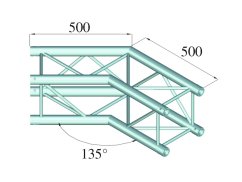 Alutruss QUADLOCK S6082C-23 2-Way Corner 135