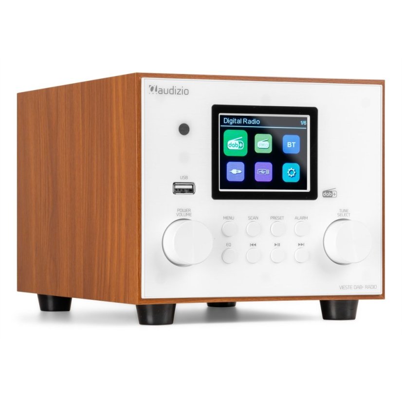 Audizio Vieste DAB+ Radio with subwoofer white