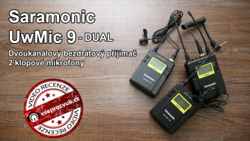 Nejdostupnější profesionální dvoukanálový bezdrátový systém s klopový mikrofonem