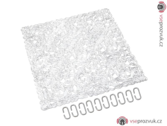 Paravan, vzor síť, čirá, 4x