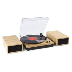 Fenton RP165L Gramofon s Bluetooth a reproduktory, světlé dřevo