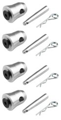 BeamZ Professional P30 Set of 4 half cone connectors