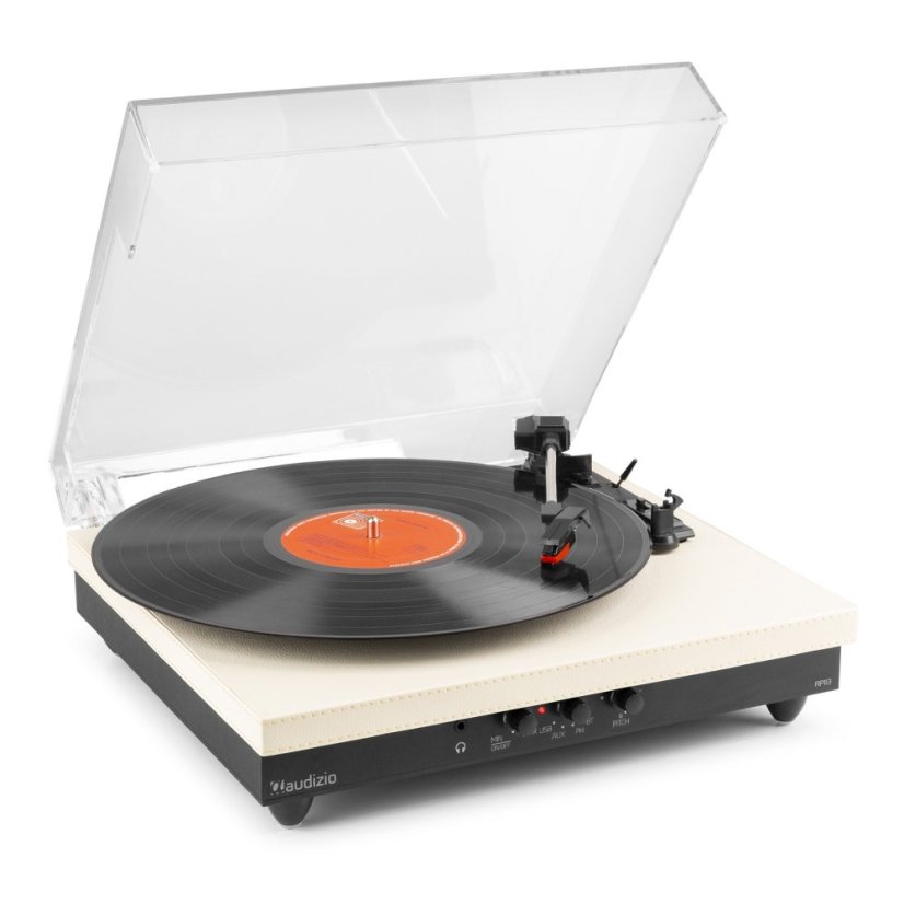 Audizio RP113C Gramofon s BT in/out, krémový