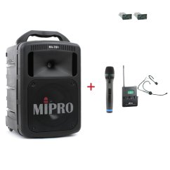MIPRO MA-708 + ACT-32H + MU-55HN – ruční a náhlavní sada, černá