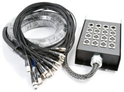 Power Dynamics CX160 Stage Snake 12-IN 4-OUT XLR 15 Metres