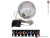 Sněhové LED koule, 15 cm, zlatá, 1 ks