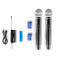 Vonyx WM552 Duální bezdrátový mikrofon Plug-and-Play Set UHF