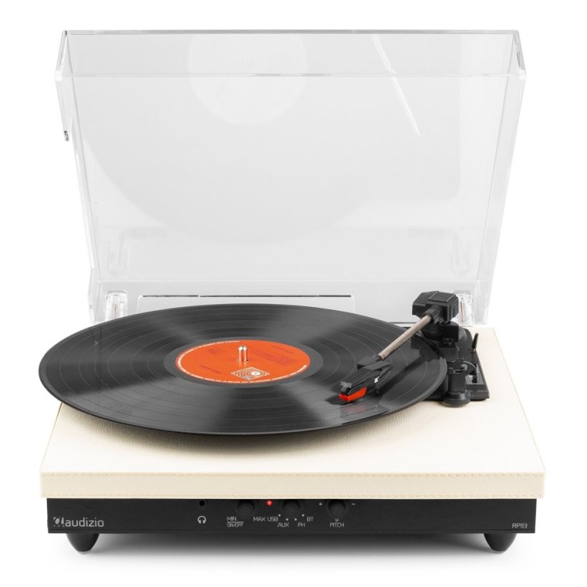 Audizio RP113C Gramofon s BT in/out, krémový